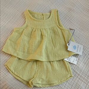 Cloud Island Light Yellow Baby Outfit